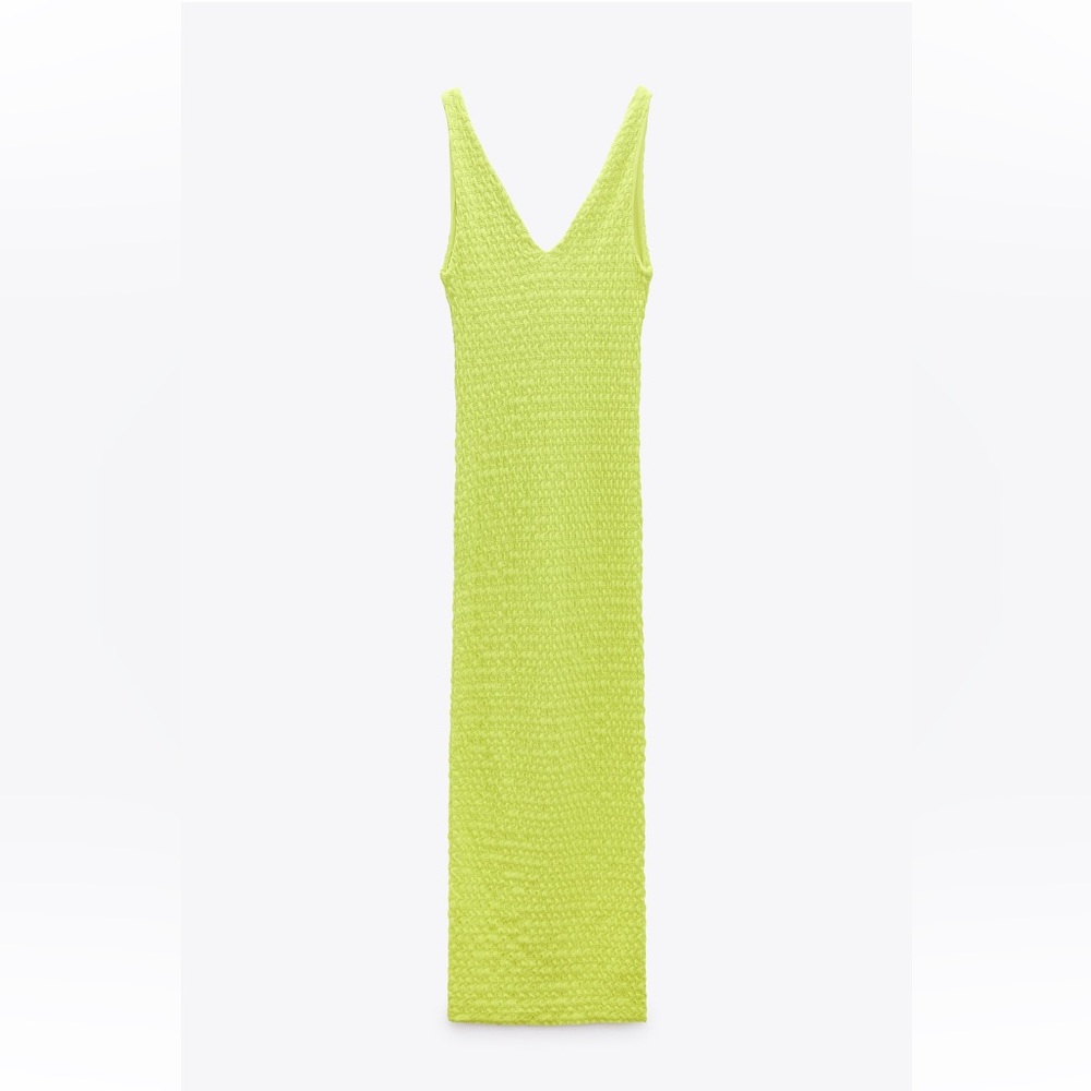 Zara green midi dress